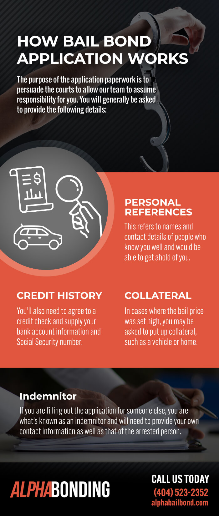 How The Bail Bond Application Process Works Infographic Alpha Bonding 6273